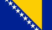 Flagge Bosnisch