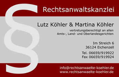 Rechtsanwalt   Lutz Köhler