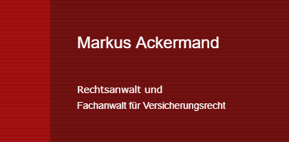 Rechtsanwalt    Markus Ackermand