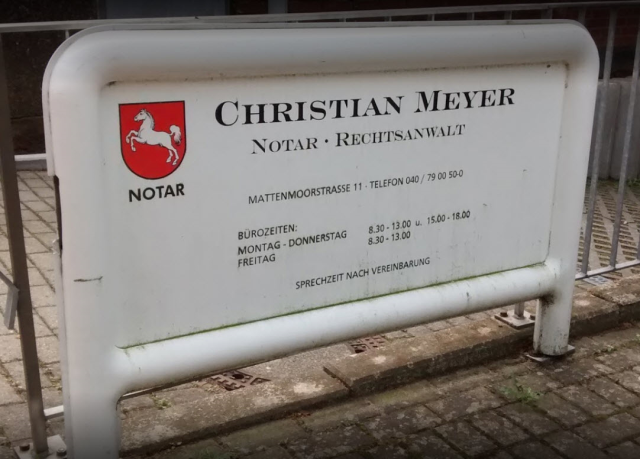 Rechtsanwalt und Notar   Christian Meyer