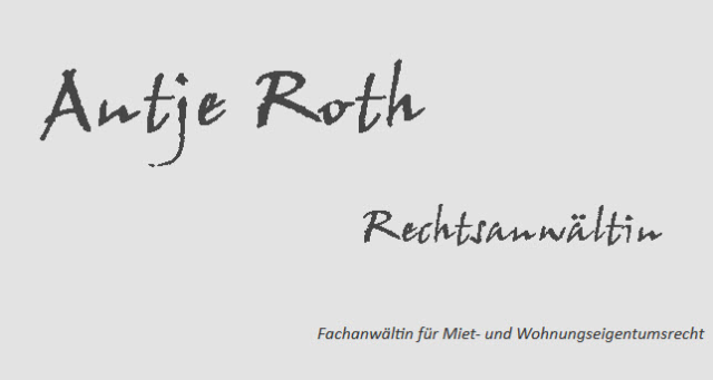 Rechtsanwältin   Antje Roth