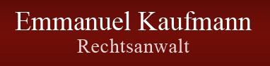 Rechtsanwalt Emmanuel Kaufmann