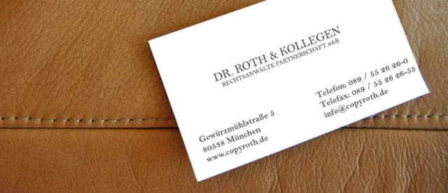 Dr. Roth und Kollegen Rechtsanwälte Partnerschaft mbB Rechtsanwälte Partnerschaft mbB