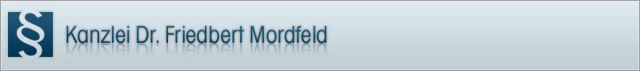 Rechtsanwalt Dr. Mordfeld