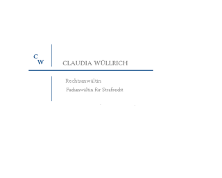 Strafverteidigung  München Claudia Wüllrich