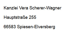Rechtsanwältin Scherer-Wagner